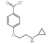 N-(2-(4-硝基苯氧基)乙基)环丙胺结构式