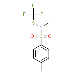 N-甲基-N-[(三氟甲基)硫代]对甲苯磺酰胺结构式