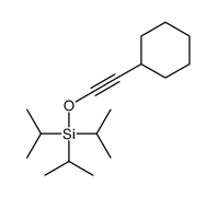 2-cyclohexylethynoxy-tri(propan-2-yl)silane结构式