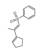 2-[3-(phenylsulfonyl)propen-2-yl]cyclopentene结构式