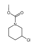1-Piperidinecarboxylic acid,3-chloro-,methyl ester结构式