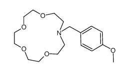 N-(4-methoxybenzyl)aza-15-crown-5结构式