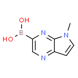 Boronic acid, B-(5-Methyl-5H-pyrrolo[2,3-b]pyrazin-3-yl)- Structure