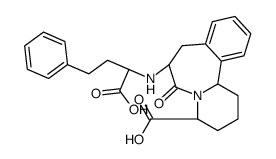 (4S,7S,12bR)-7-[[(1S)-1-carboxy-3-phenylpropyl]amino]-6-oxo-2,3,4,7,8,12b-hexahydro-1H-pyrido[2,1-a][2]benzazepine-4-carboxylic acid Structure