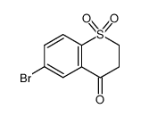 6-溴-2,3-二氢硫代色烯-1,1-二氧化物-4-酮结构式