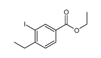 4-乙基-3-碘-苯甲酸乙酯结构式