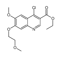 ETHYL4-CHLORO-6-METHOXY-7-(2-METHOXYETHOXY)QUINOLINE-3-CARBOXYLATE Structure