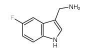 (5-氟-1H-吲哚-3-基)甲胺结构式