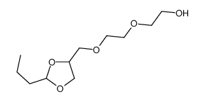 2-[2-[(2-propyl-1,3-dioxolan-4-yl)methoxy]ethoxy]ethanol Structure