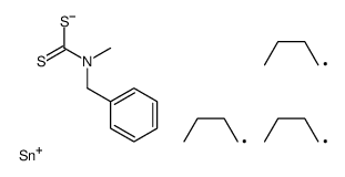 tributylstannyl N-benzyl-N-methylcarbamodithioate结构式