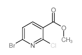 6-溴-2-氯烟酸甲酯结构式