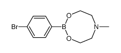 2-(4-溴苯基)-6-甲基-1,3,6,2-二氧杂硼杂环戊烷结构式
