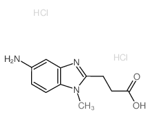 3-(5-Amino-1-methyl-1H-benzoimidazol-2-yl)-propionic acid dihydrochloride Structure