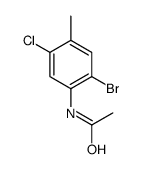 N-乙酰基2-溴-5-氯代-4-甲基苯胺结构式