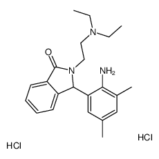 3-(2-amino-3,5-dimethylphenyl)-2-[2-(diethylamino)ethyl]-3H-isoindol-1-one,dihydrochloride结构式