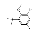 2-bromo-4-methyl-6-tert-butylanisol Structure