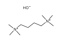 hexa-N-methyl-N,N'-butanediyl-di-ammonium, hydroxide Structure