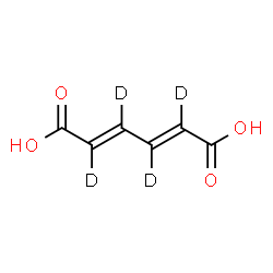 反式,反式-粘康酸-d4结构式