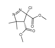 trans-3,4-bis(methoxycarbonyl)-3-chloro-5,5-dimethyl-1-pyrazoline Structure