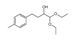1,1-diethoxy-4-(p-tolyl)butan-2-ol Structure