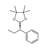 (R)-2-(1-phenylpropyl)-4,4,5,5-tetramethyl-1,3,2-dioxaborolane Structure