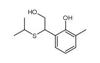 6-[2-hydroxy-1-(isopropylthio)ethyl]-o-cresol结构式