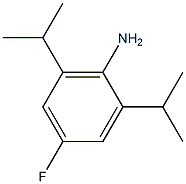 Benzenamine, 4-fluoro-2,6-bis(1-methylethyl)- Structure