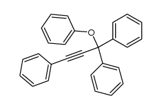 phenyl-(triphenyl-prop-2-ynyl)-ether结构式