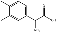 2-氨基-2-(3,4-二甲基苯基)乙酸结构式