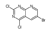 6-溴-2,4-二氯吡啶并[2,3-d]嘧啶结构式