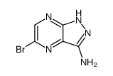 5-溴-1H-吡唑并[3,4-b]吡嗪-3-胺结构式