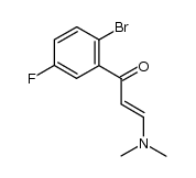 1-(2-bromo-5-fluorophenyl)-3-(dimethylamino)prop-2-en-1-one结构式