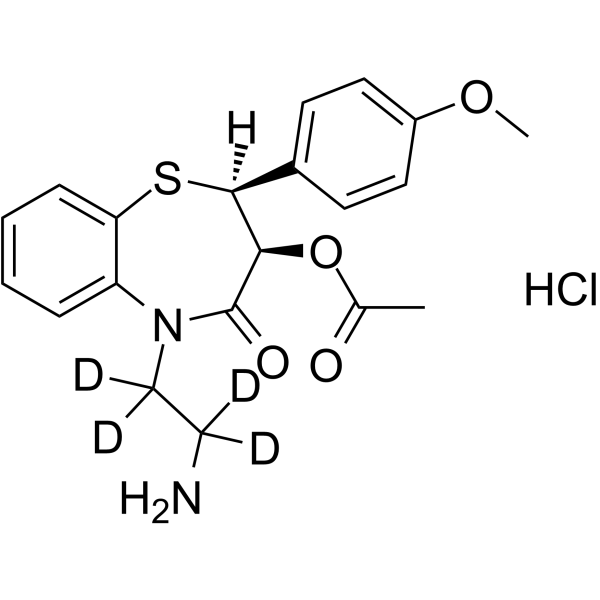N,N-Didesmethyl Diltiazem-d4 hydrochloride结构式