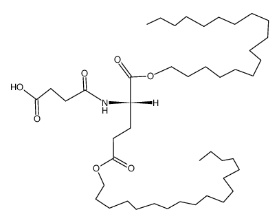 dioctadecyl-N-(3-carboxypropanoyl)-L-glutamate Structure