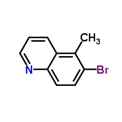 6-溴-5-甲基喹啉结构式