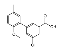 3-chloro-5-(2-methoxy-5-methylphenyl)benzoic acid Structure
