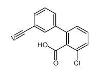 2-chloro-6-(3-cyanophenyl)benzoic acid Structure