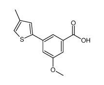 3-Methoxy-5-(4-methyl-2-thienyl)benzoic acid Structure
