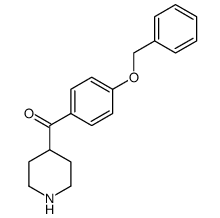 (4-苄氧基-苯基)-哌啶-4-基-甲酮结构式