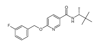(R)-6-(3-Fluoro-benzyloxy)-N-(1,2,2-triMethyl-propyl)-nicotinamide结构式