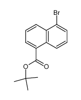 5-bromo-1-naphthalenecarboxylic acid 1,1-dimethylethyl ester Structure