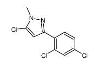 5-CHLORO-3-(2,4-DICHLOROPHENYL)-1-METHYL-1H-PYRAZOLE Structure