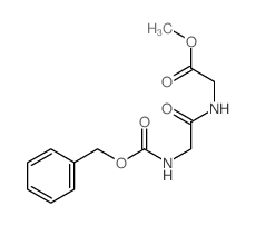 methyl 2-[(2-phenylmethoxycarbonylaminoacetyl)amino]acetate Structure