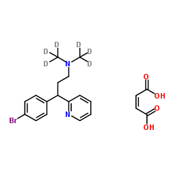 Brompheniramine-d6 maleate Structure
