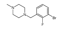 1-Bromo-2-fluoro-3-(4-Methylpiperazinomethyl)benzene结构式