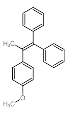 1-(1,1-diphenylprop-1-en-2-yl)-4-methoxy-benzene结构式