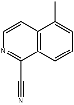 5-甲基异喹啉-1-甲腈结构式