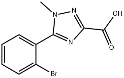 5-(2-bromophenyl)-1-methyl-1H-1,2,4-triazole-3-carboxylic acid Structure