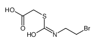 2-(2-bromoethylcarbamoylsulfanyl)acetic acid Structure
