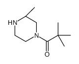2,2-Dimethyl-1-[(3S)-3-methyl-1-piperazinyl]-1-propanone Structure